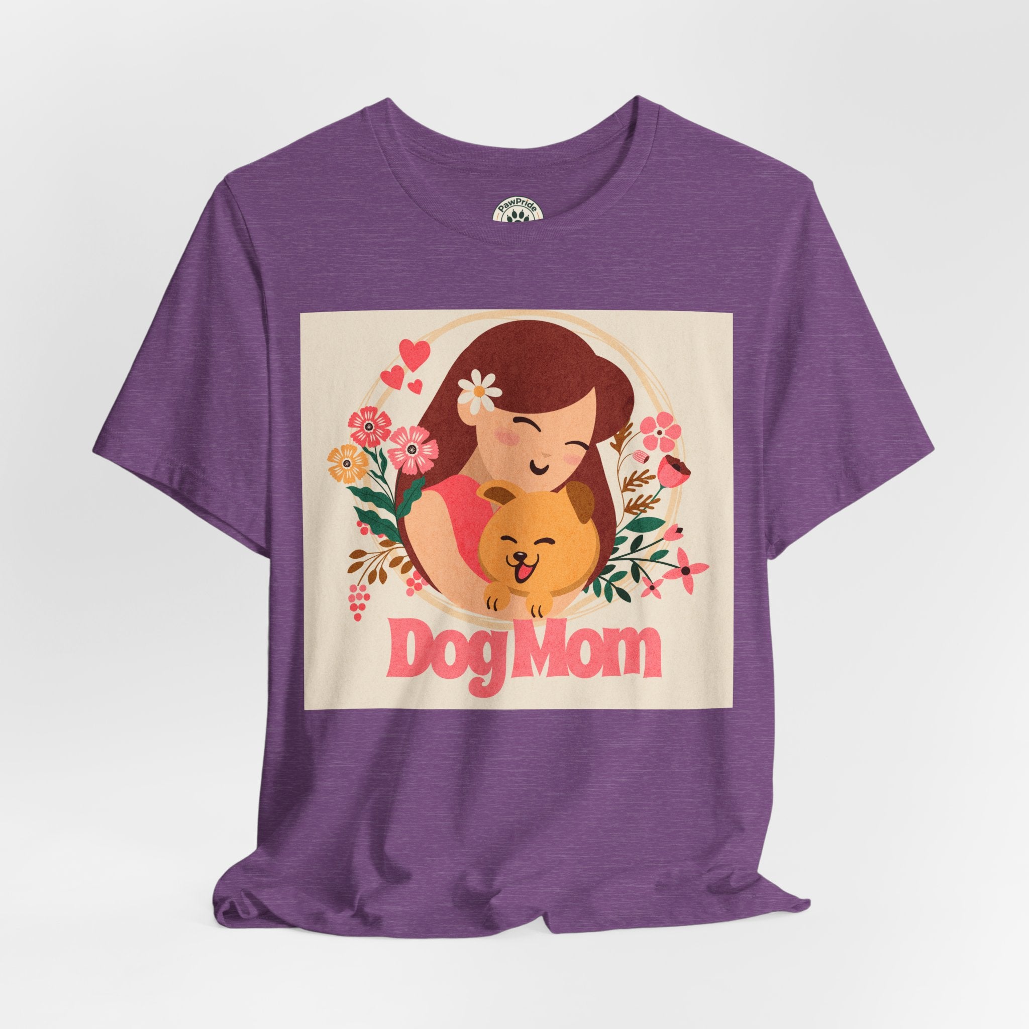 Dog Mom T-Shirt — Cute Floral Dog Mom Tee