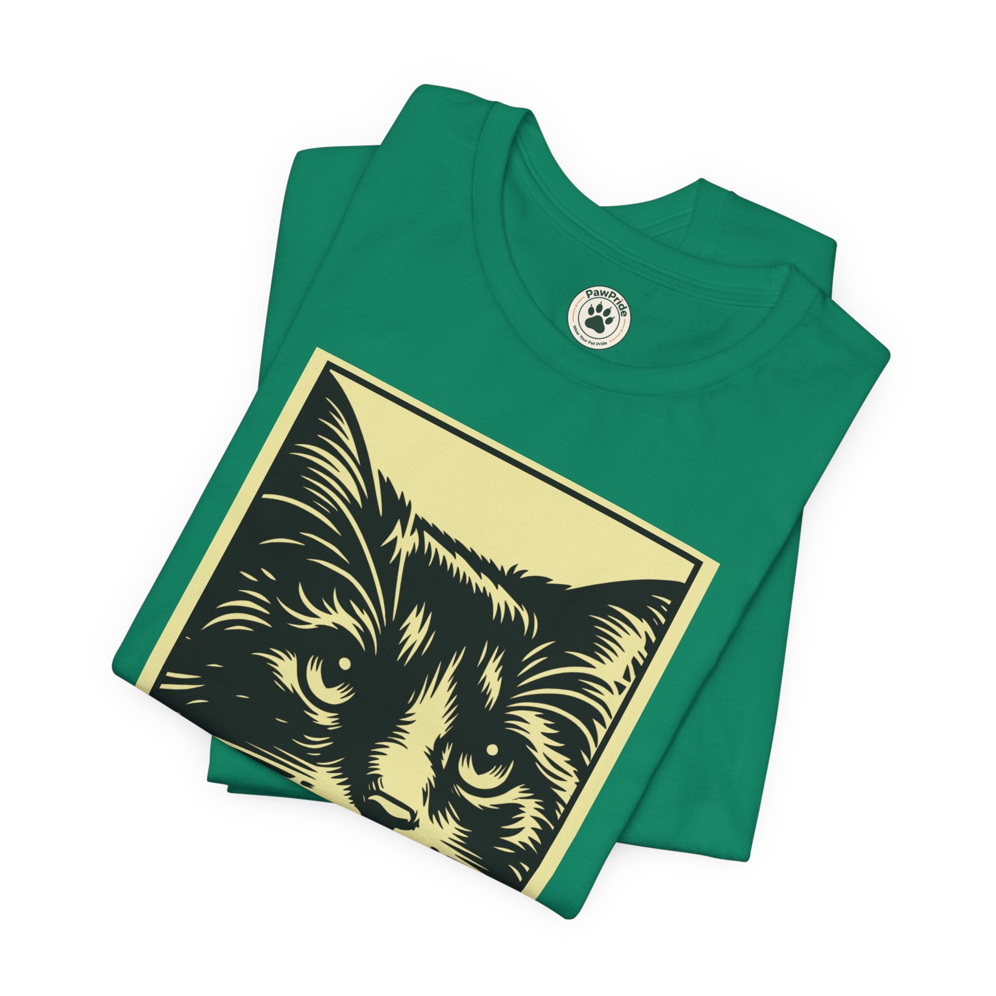 Meow Cat Portrait Tee — Graphic Cat Shirt