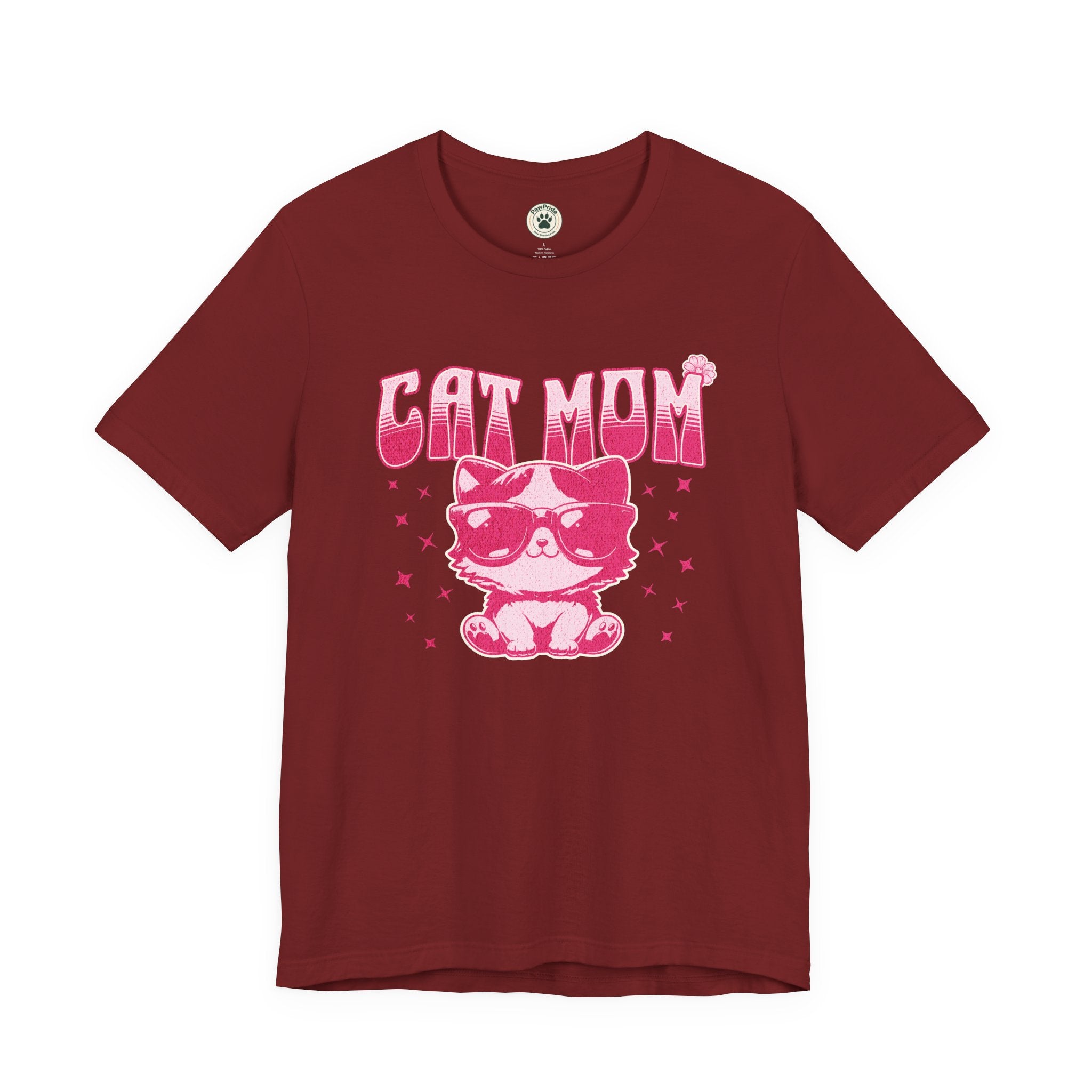Cat Mom T-Shirt — Pink Cute Cat Graphic Tee