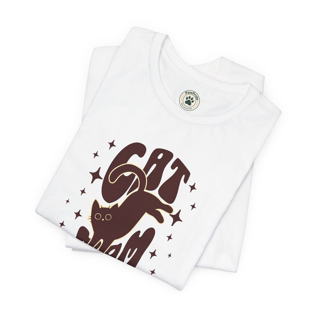 Cat Mom Retro Graphic Tee — "Cat Mom" Vintage Cat Lover T‑Shirt