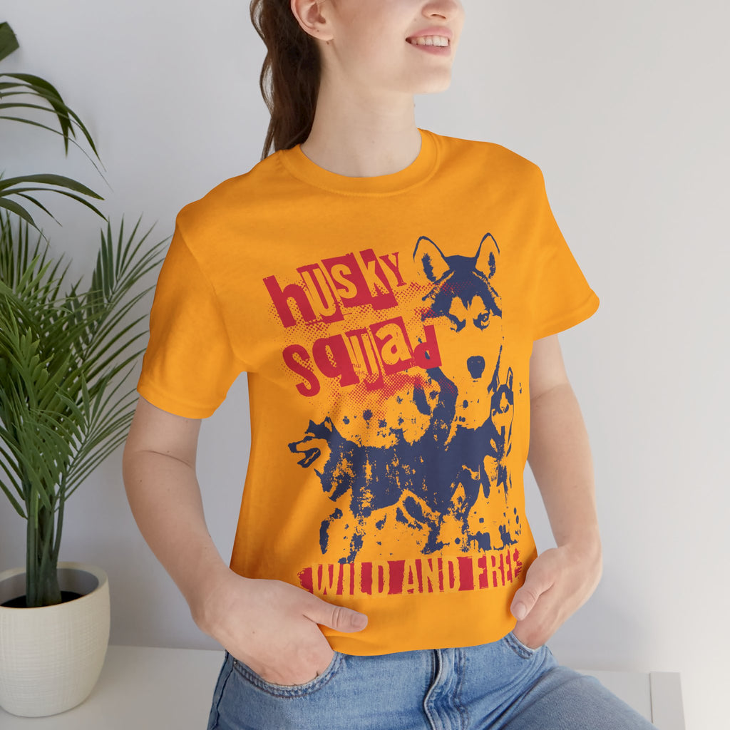 Husky Squad Tee — Wild and Free Siberian Husky Graphic T-Shirt