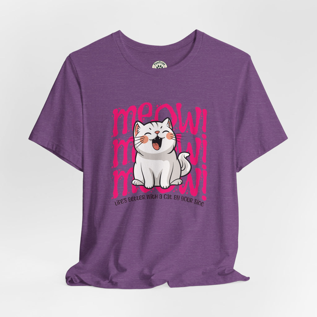 Meow Cat Graphic Tee — Cute Kawaii Cat "MEOW!" Shirt