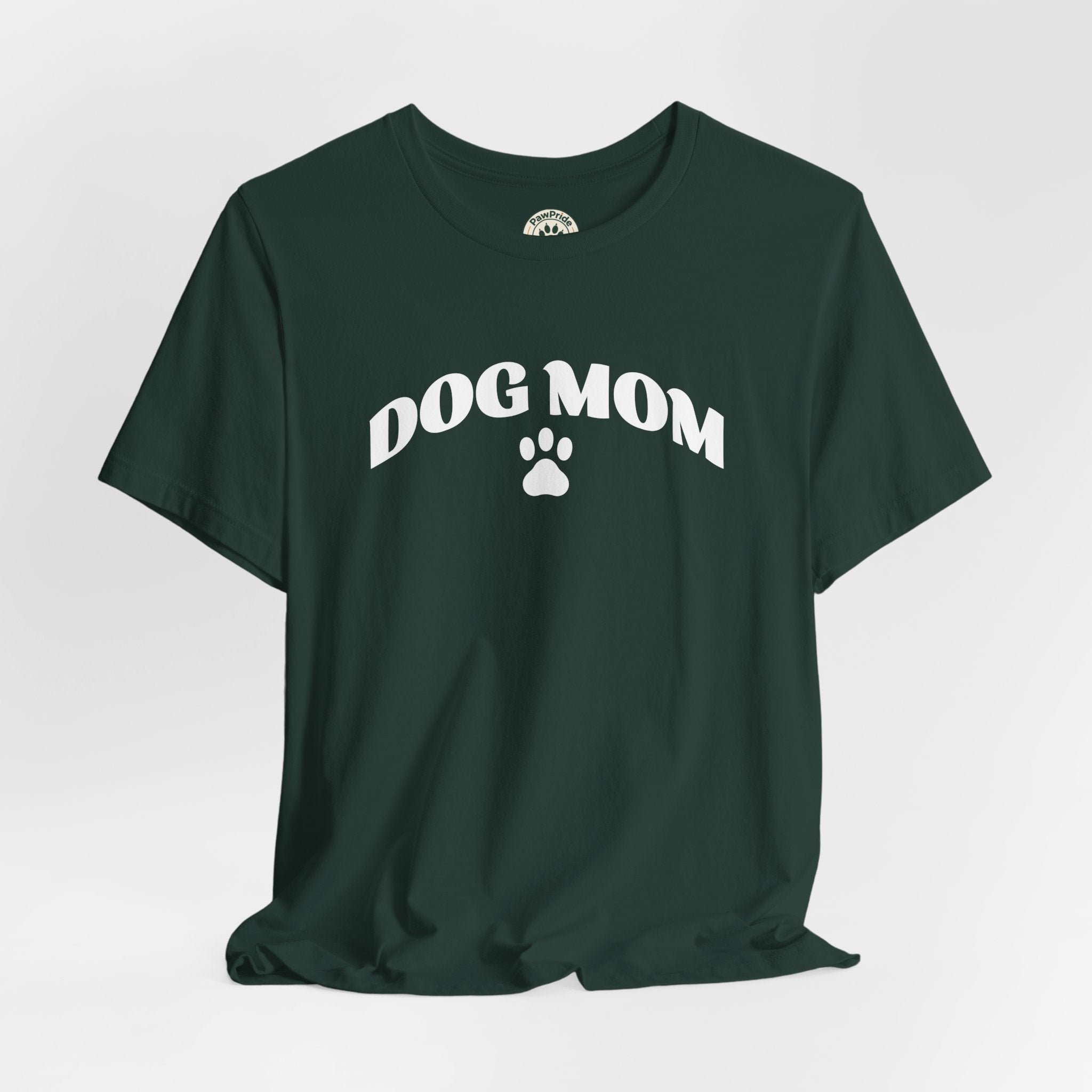 Dog Mom T-Shirt – Retro Paw Print Tee for Dog Lovers, Pet Mom Gift
