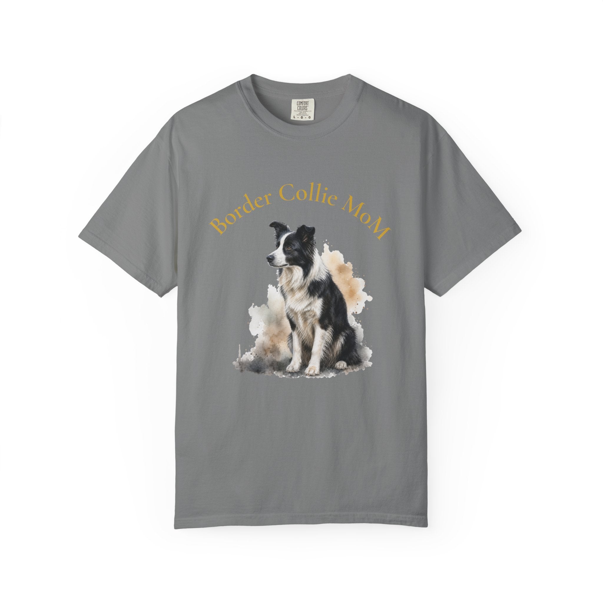 Border Collie Mom T-Shirt — Watercolor Dog Tee for Pet Lovers