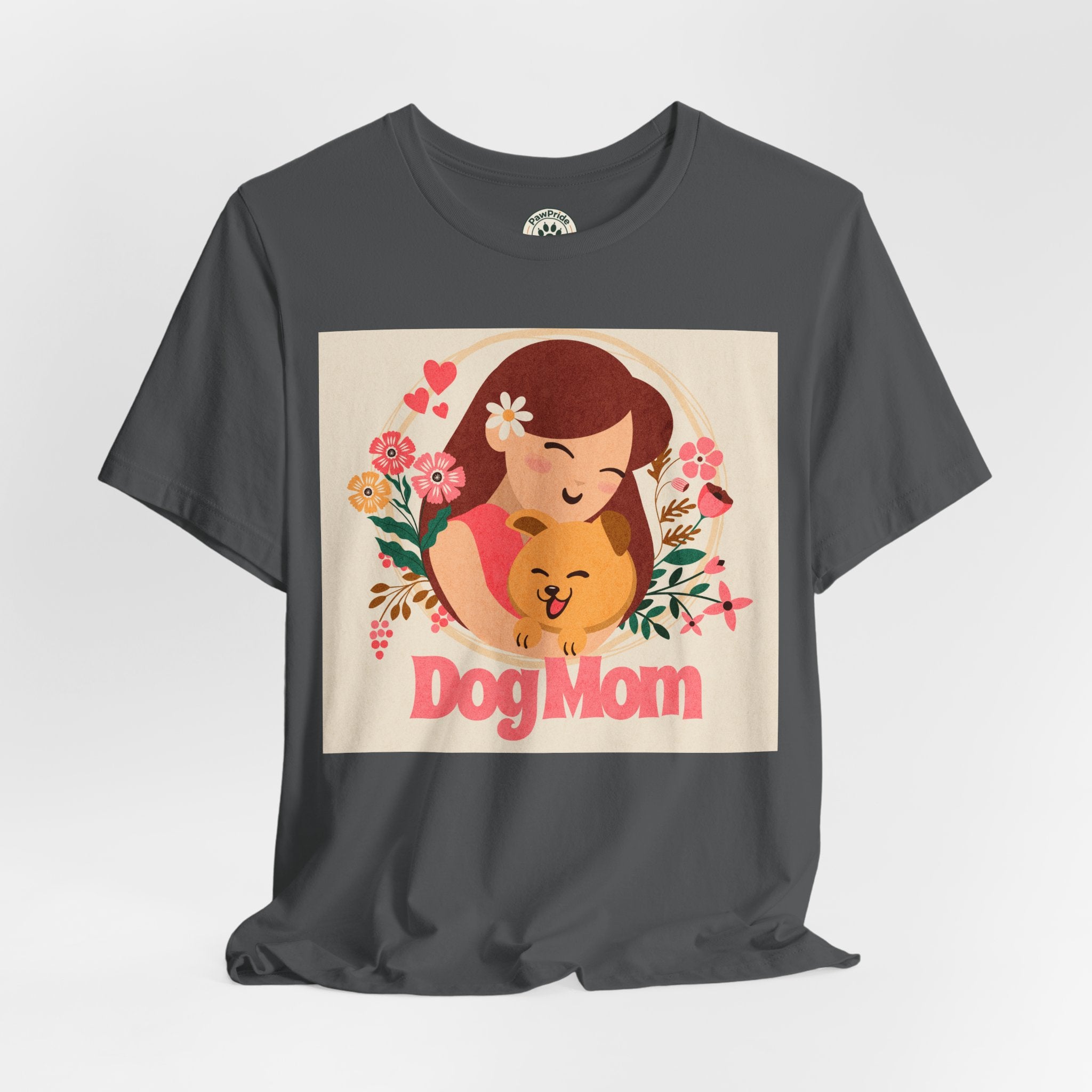 Dog Mom T-Shirt — Cute Floral Dog Mom Tee