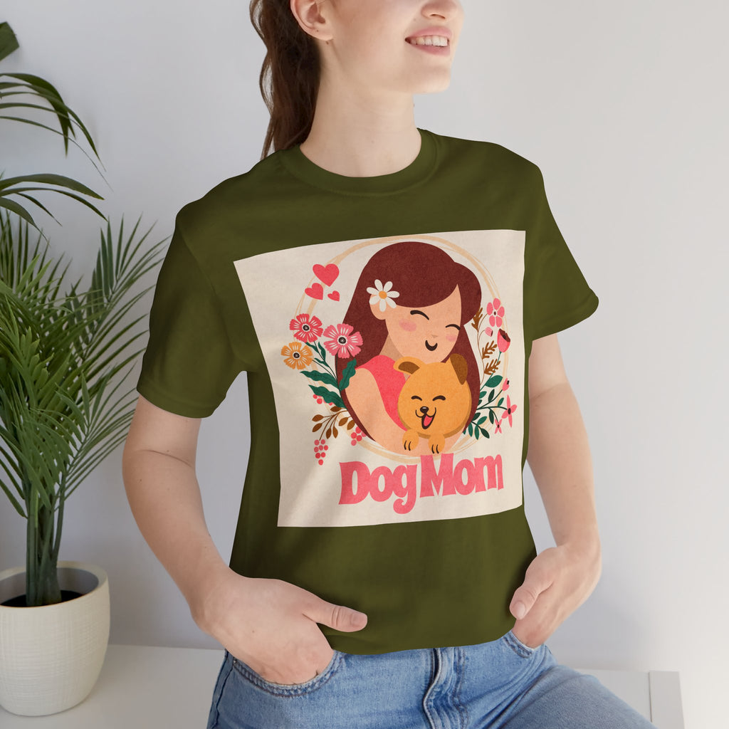 Dog Mom T-Shirt — Cute Floral Dog Mom Tee