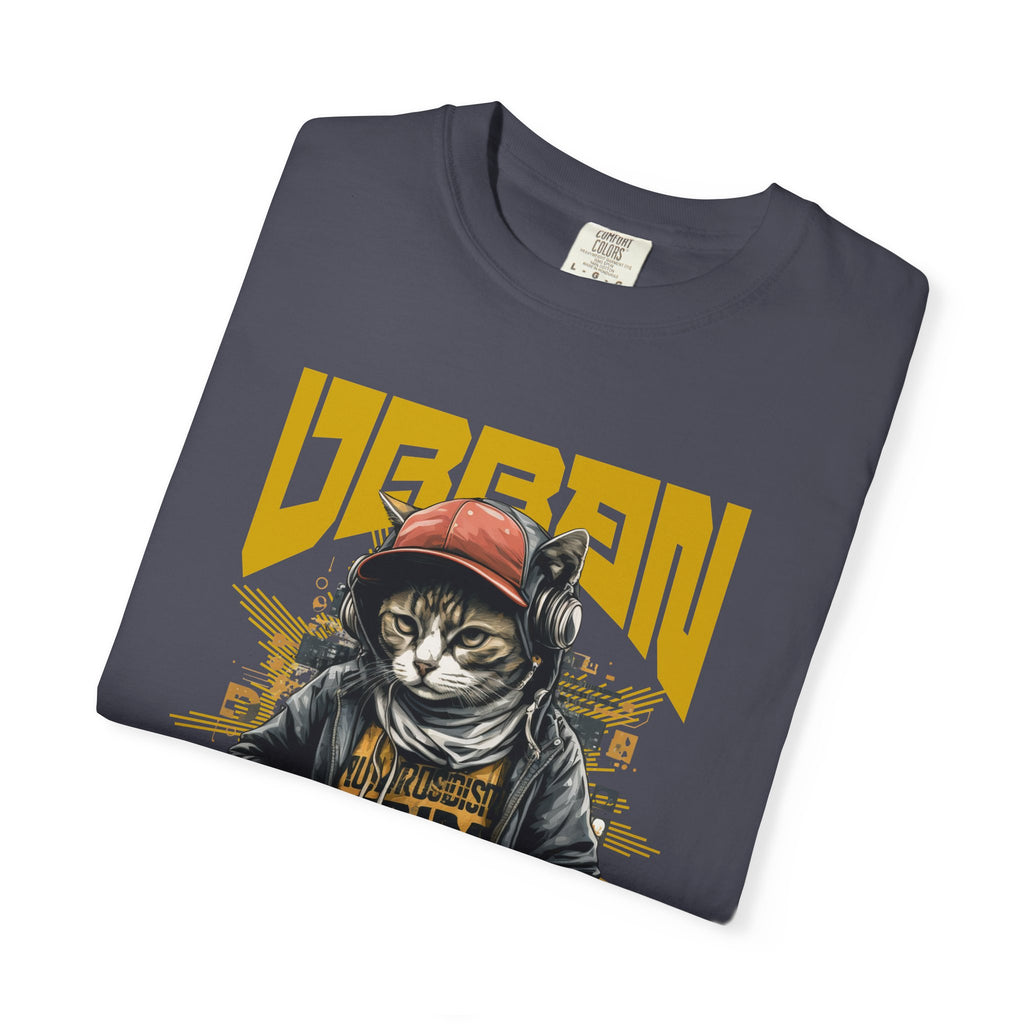 Urban Cat T-Shirt — Retro Streetwear Graphic Tee with Cool Cat Design