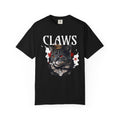 Claws Black Cat Graphic T-Shirt — Gothic Vintage Cat Tee