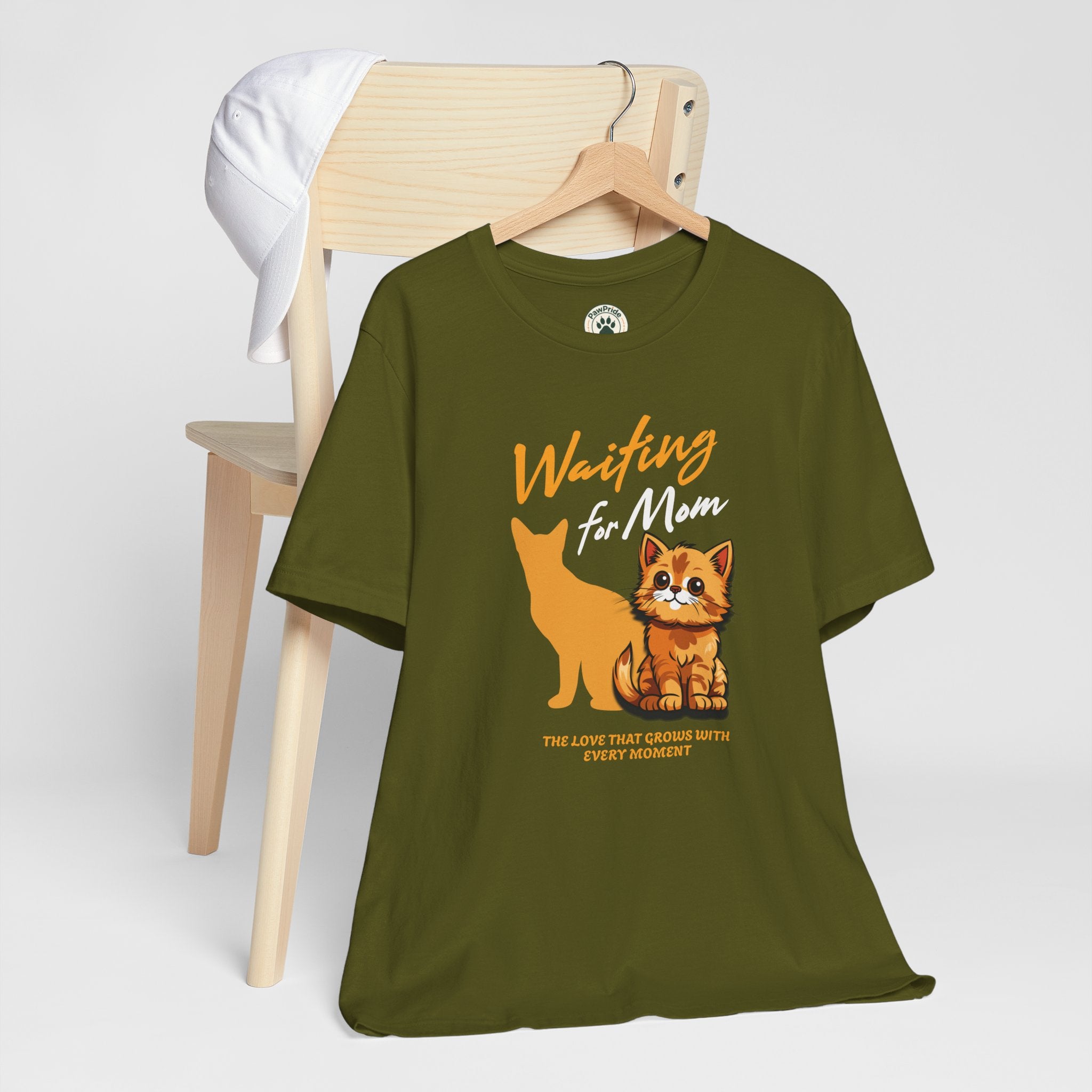 Waiting for Mom Cat T-Shirt — Cute Rescue Kitten Graphic Tee