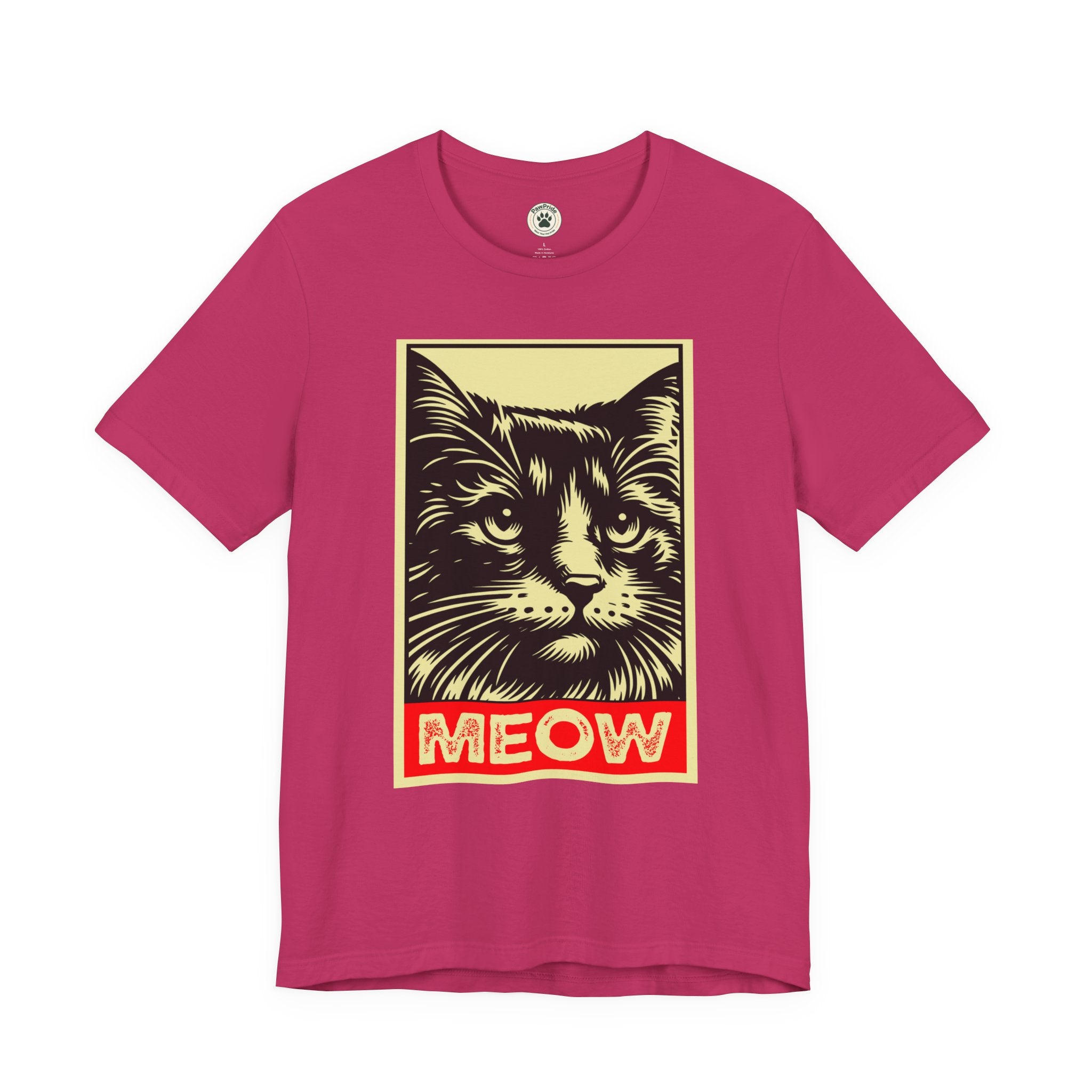 Meow Cat Portrait Tee — Graphic Cat Shirt