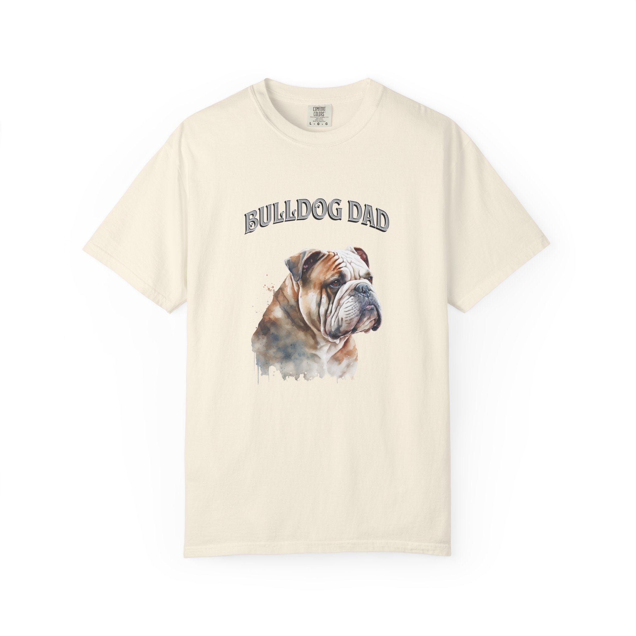 Bulldog Dad T-Shirt — Vintage Bulldog Portrait Tee for Dog Lovers