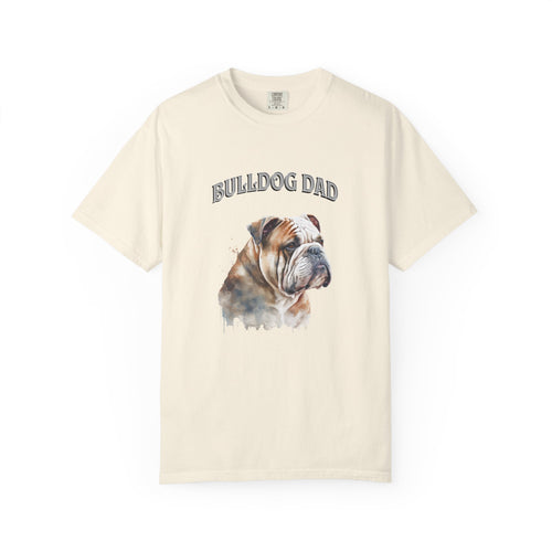 Bulldog Dad T-Shirt — Vintage Bulldog Portrait Tee for Dog Lovers