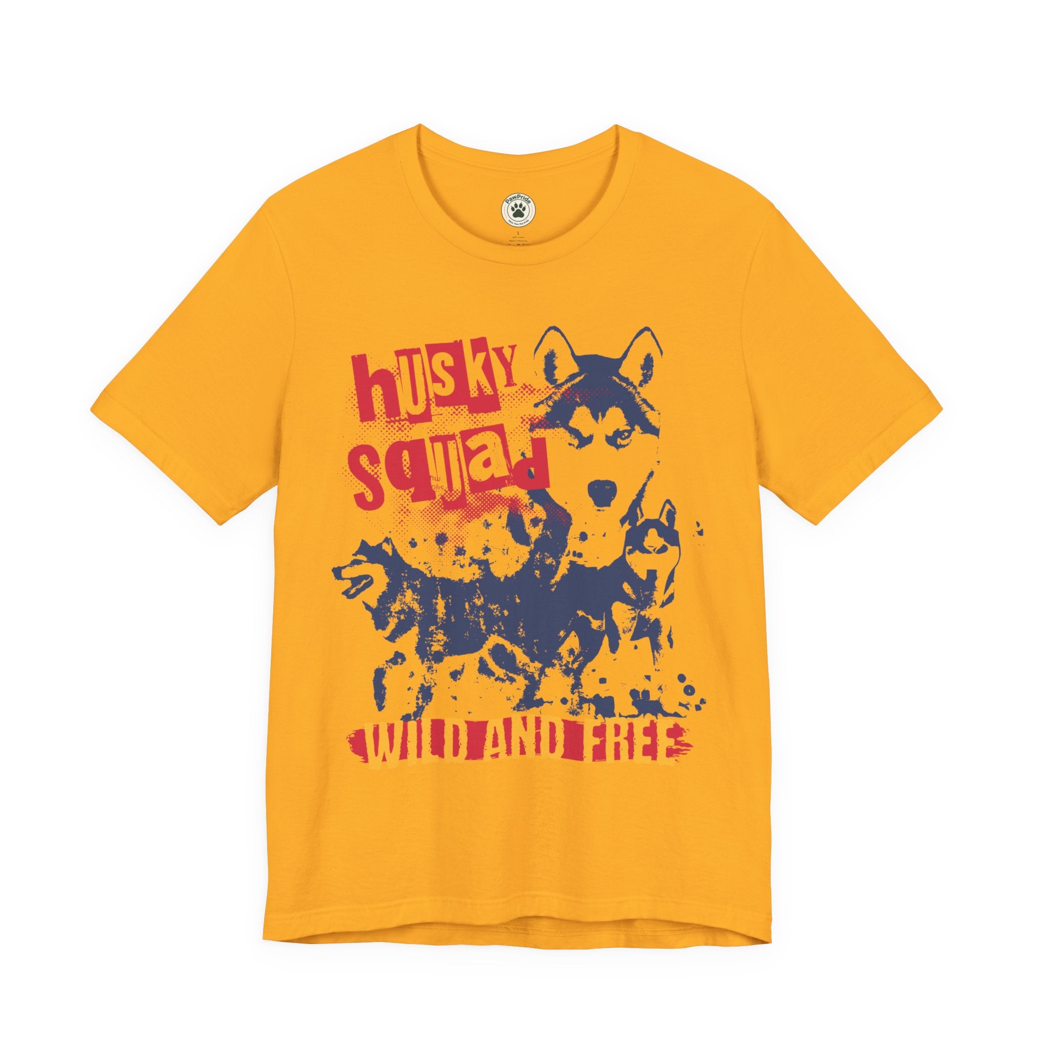 Husky Squad Tee — Wild and Free Siberian Husky Graphic T-Shirt