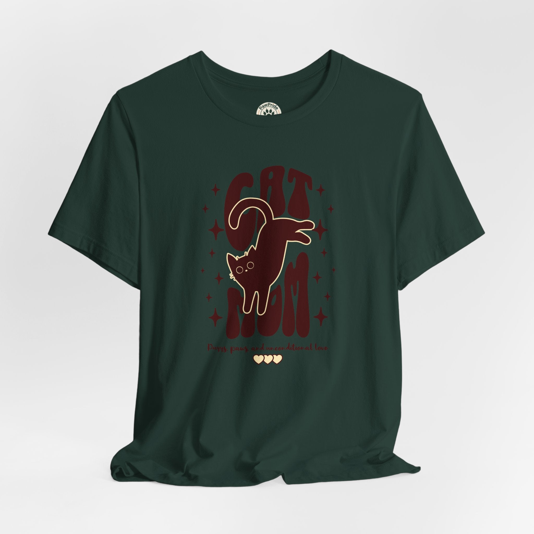 Cat Mom Retro Graphic Tee — "Cat Mom" Vintage Cat Lover T‑Shirt