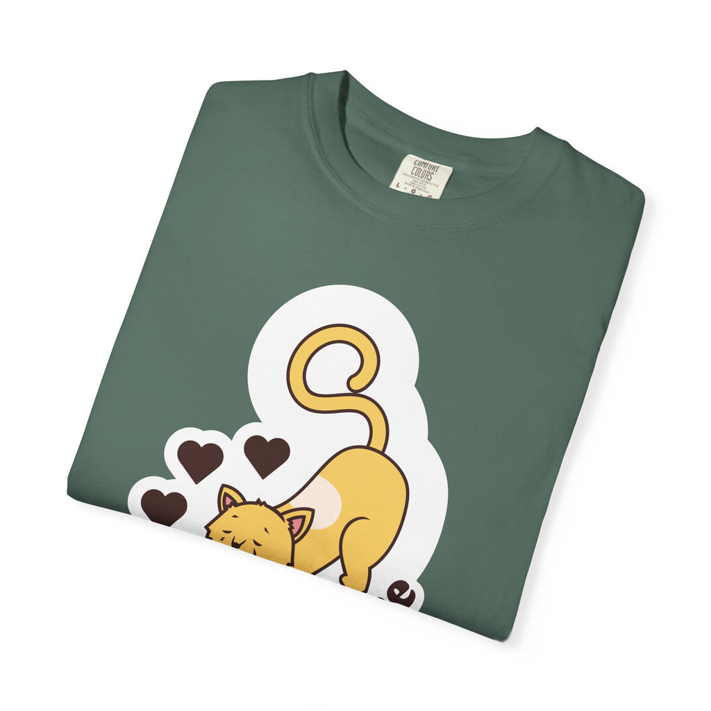 Pawsome Cat T-Shirt — Cute Stretching Kitty Graphic Tee