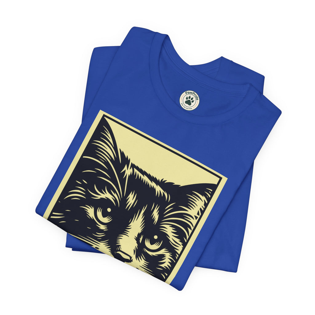 Meow Cat Portrait Tee — Graphic Cat Shirt