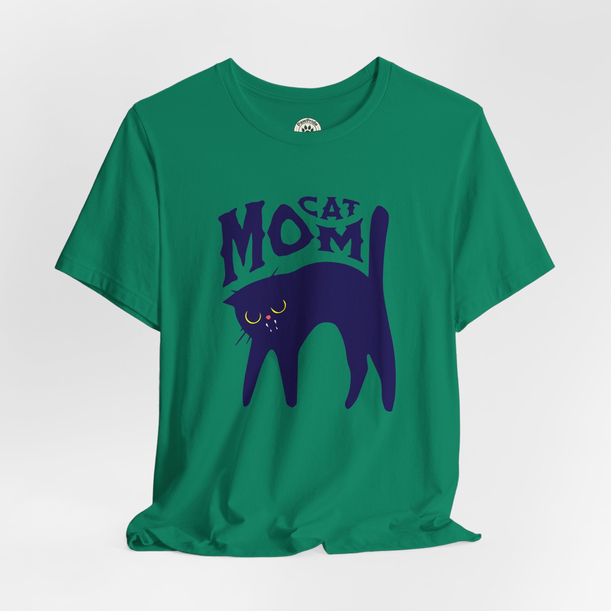 Cat Mom Graphic Tee — Cute Black Cat Illustration