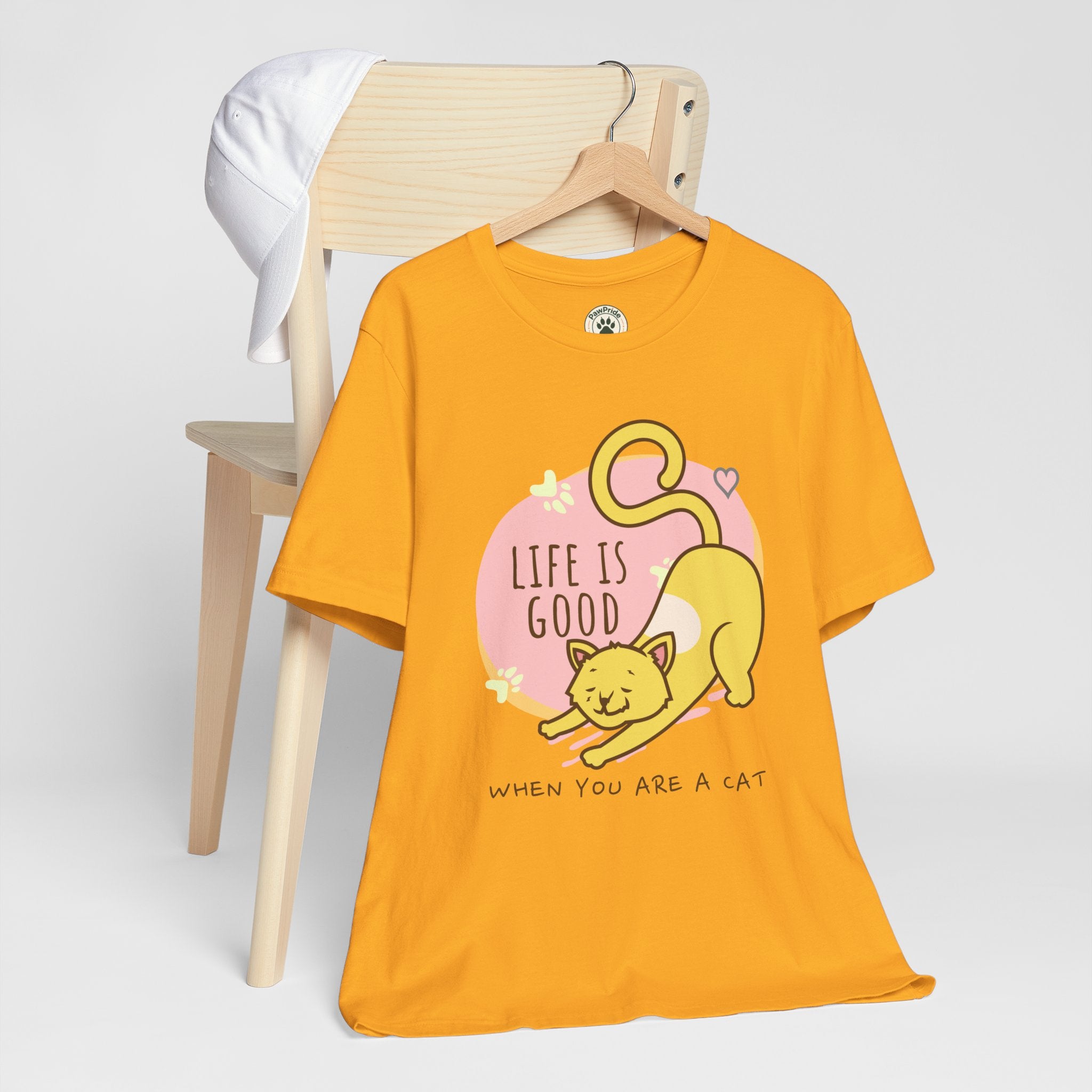 Life Is Good When You Are a Cat T-Shirt — Cute Cat Graphic Tee