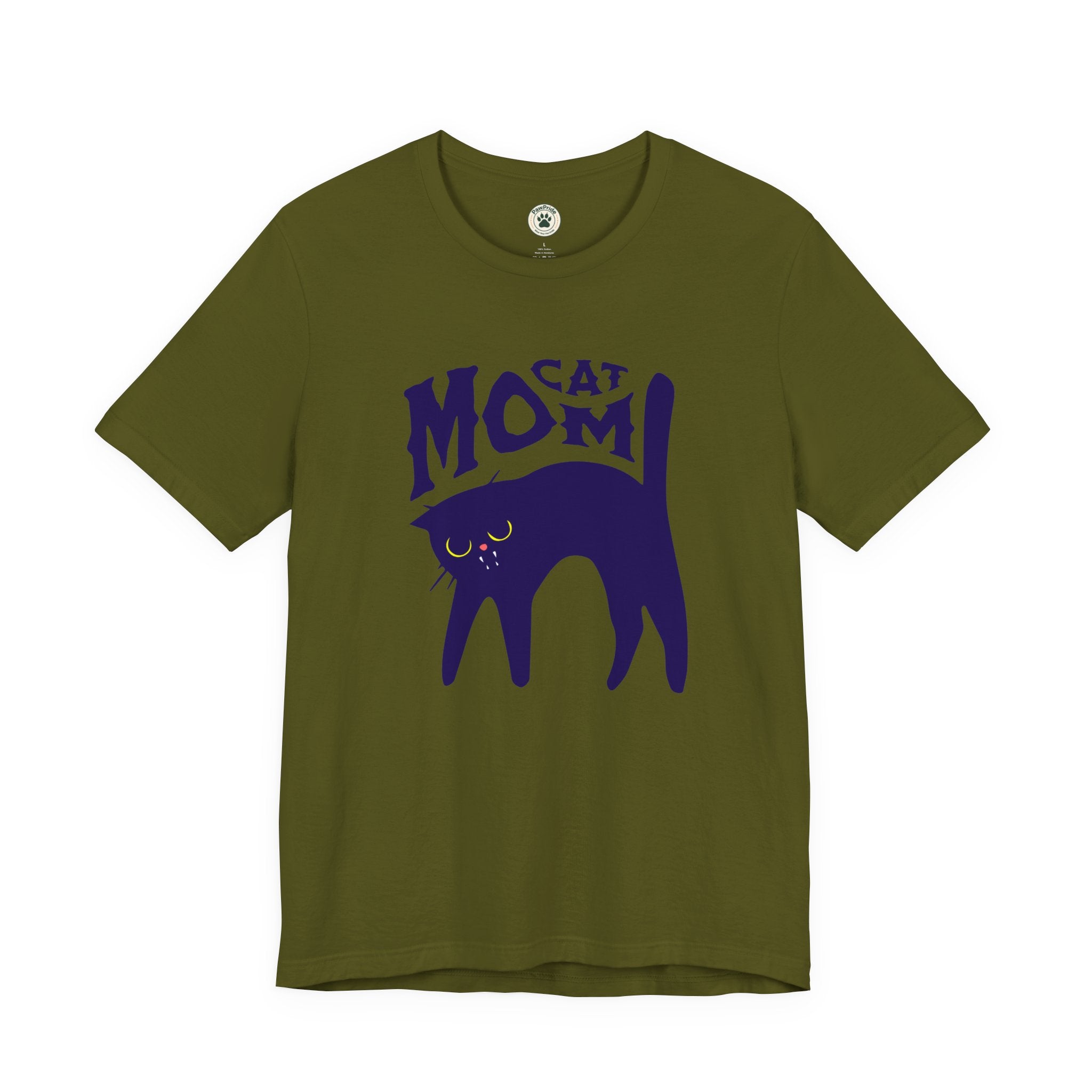 Cat Mom Graphic Tee — Cute Black Cat Illustration