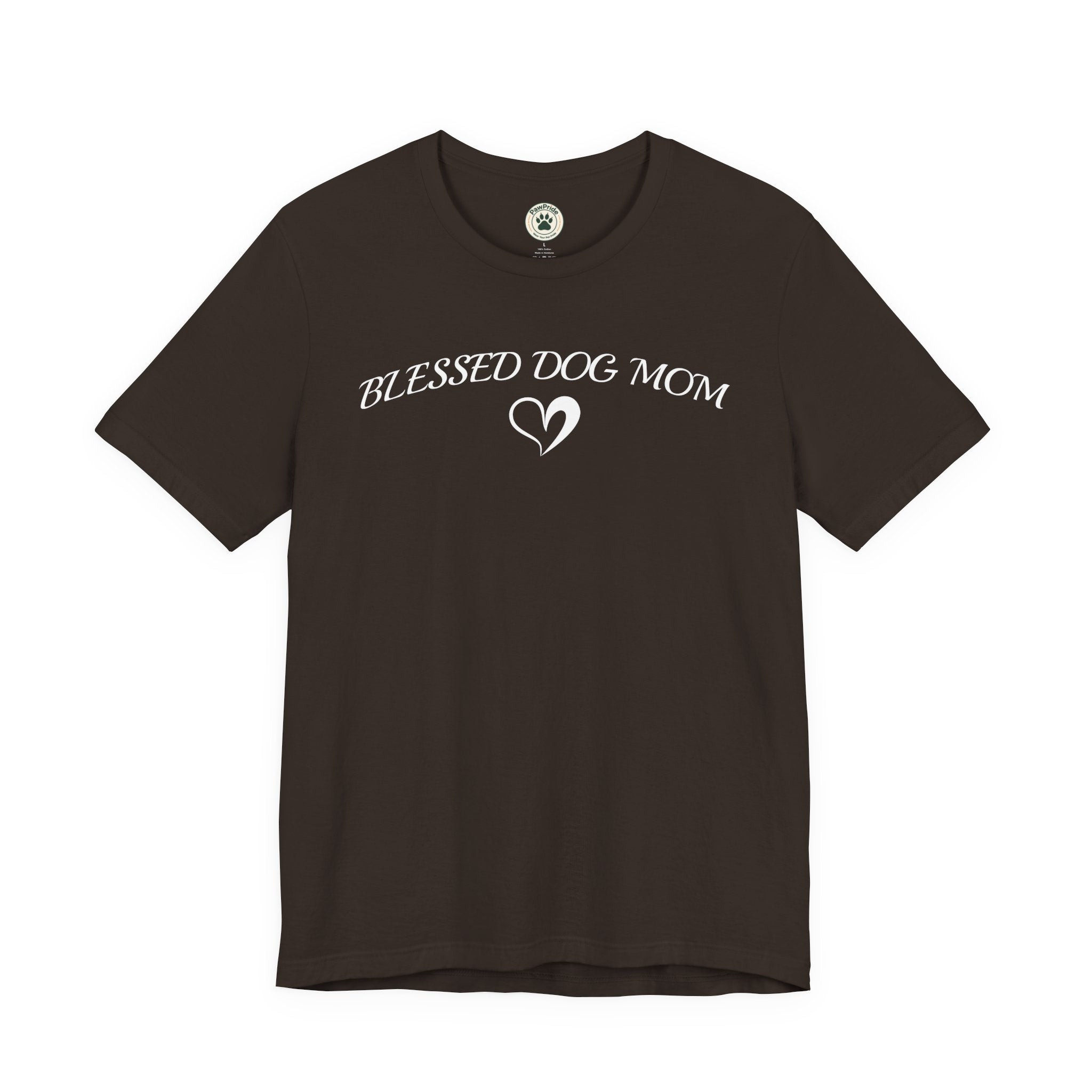 Blessed Dog Mom T-Shirt — Women’s Dog Lover Tee with Heart