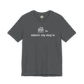 T‑Shirt — "Home is where my dog is" Dog Lover Tee