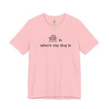 T‑Shirt — "Home is where my dog is" Minimal Dog Lover Tee