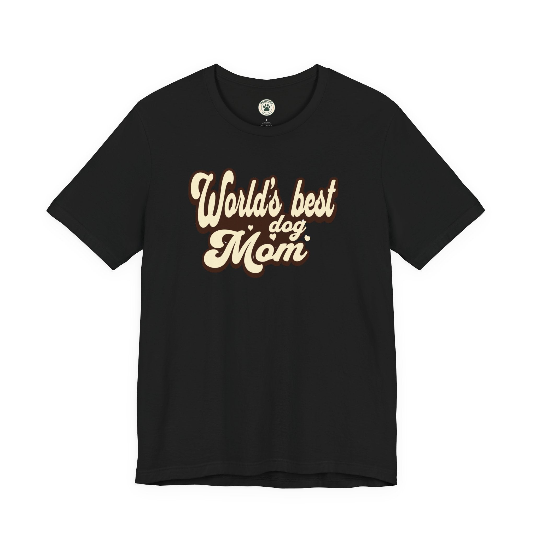World's Best Dog Mom T-Shirt — Retro Script Pet Mom Tee