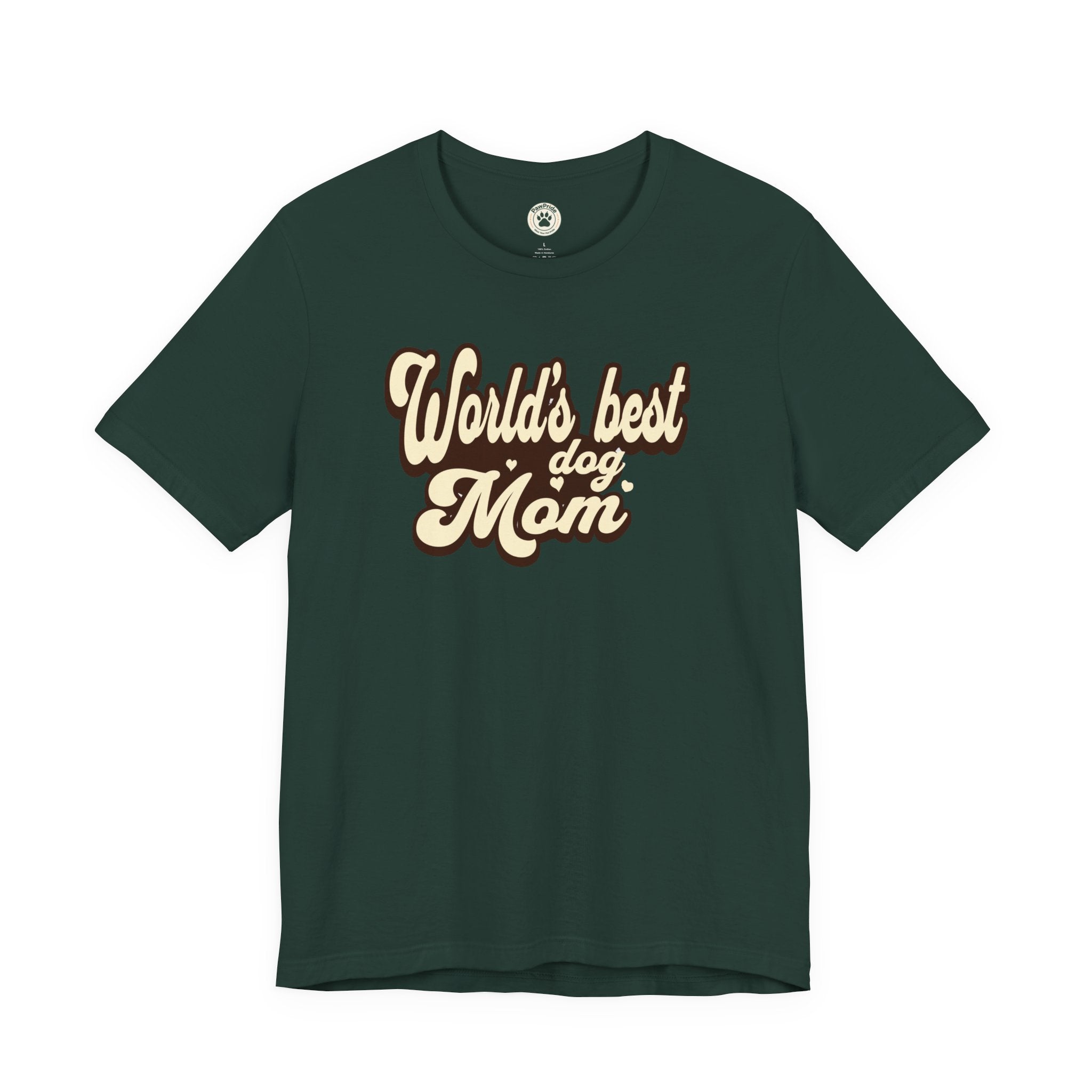 World's Best Dog Mom T-Shirt — Retro Script Pet Mom Tee