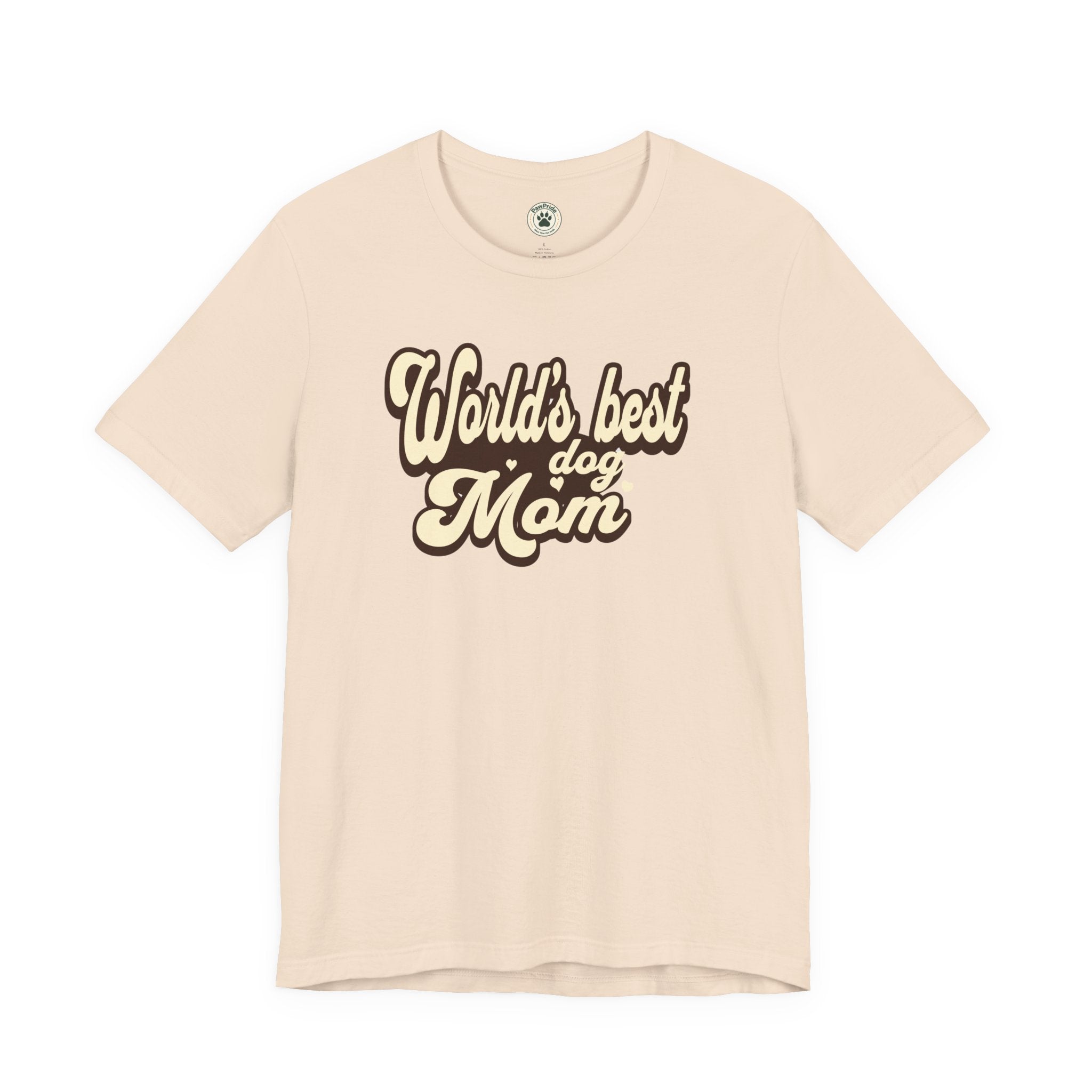 World's Best Dog Mom T-Shirt — Retro Script Pet Mom Tee