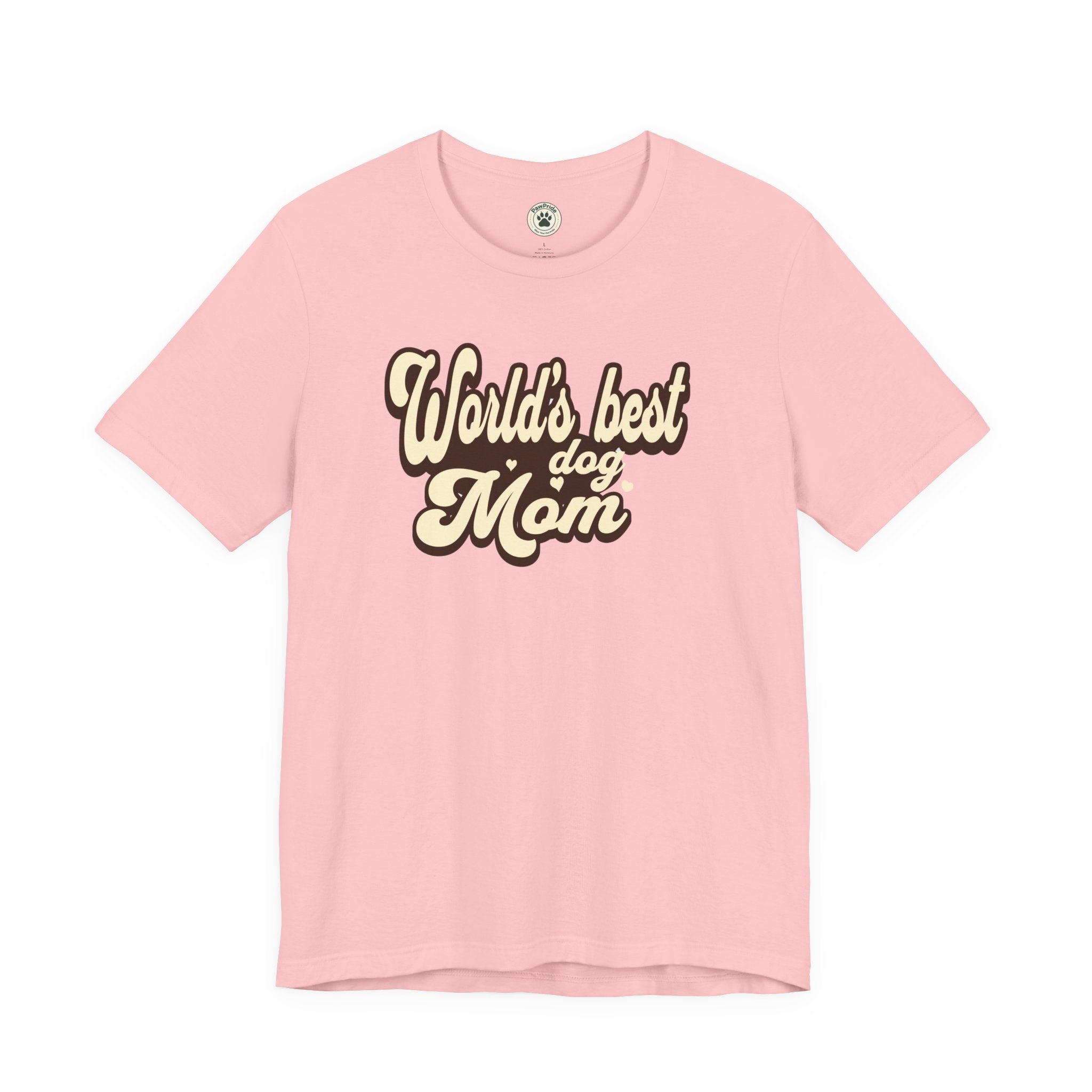 World's Best Dog Mom T-Shirt — Retro Script Pet Mom Tee