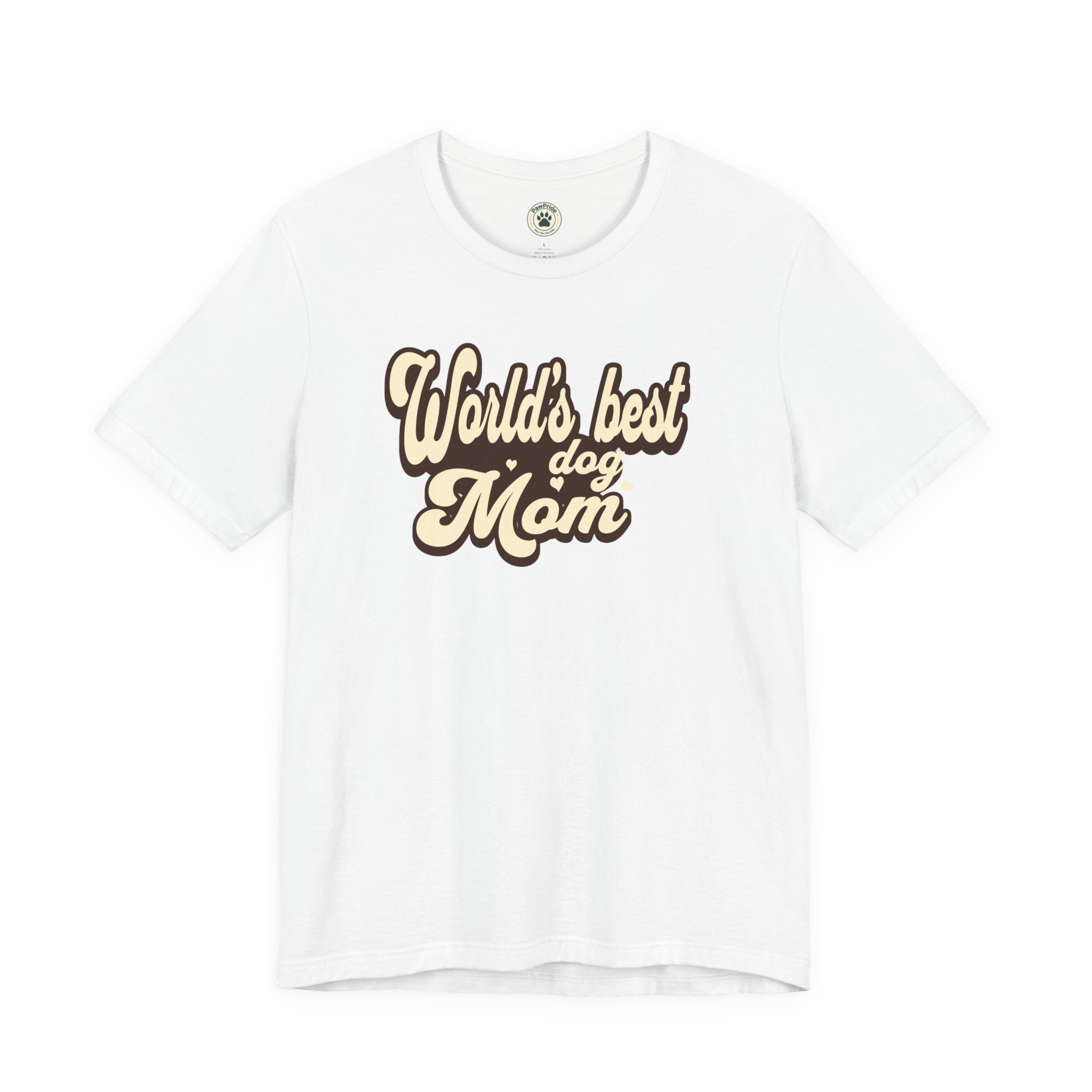 World's Best Dog Mom T-Shirt — Retro Script Pet Mom Tee